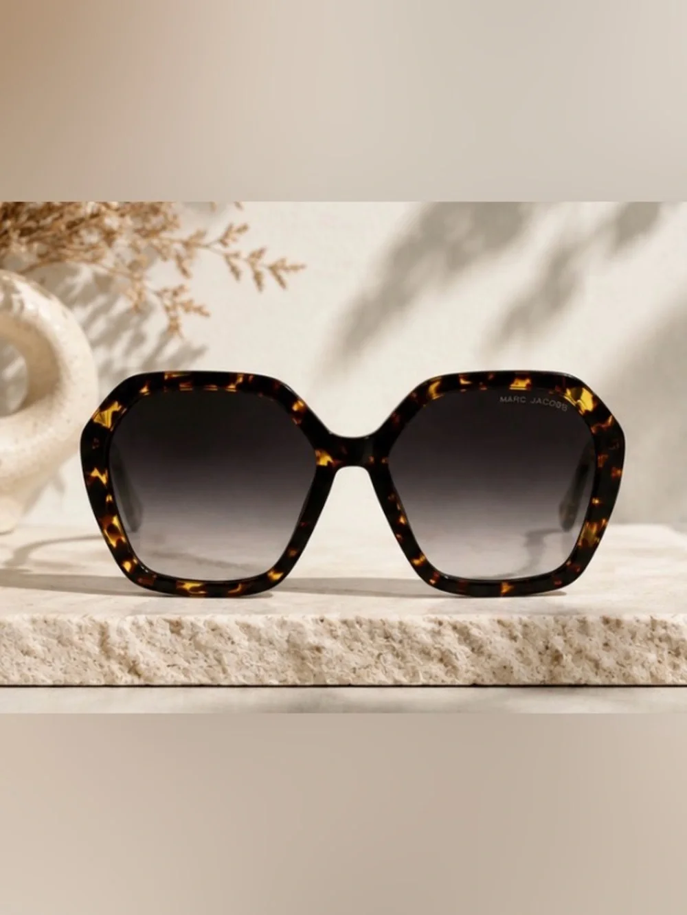 Marc Jacobs MARC 689/S Oversized Luxury Tortoise Gold Gradient Sunglasses 57mm